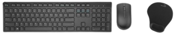 periféricos teclado + mouse e mousepad telelok